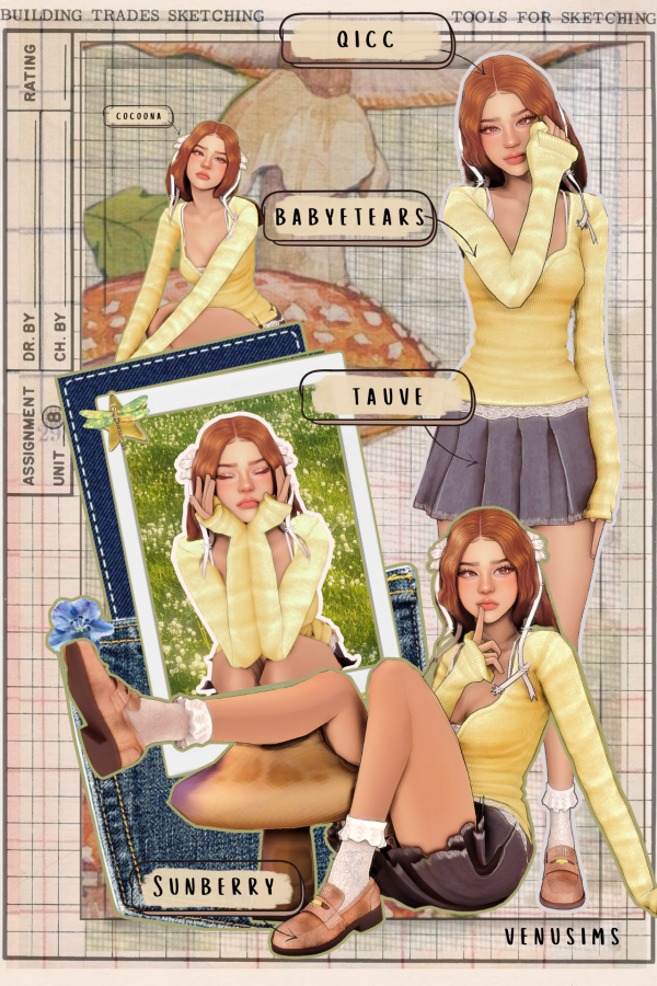 Mix celines lookbook pt 1 by simsfinds - The Sims 4 Custom Content