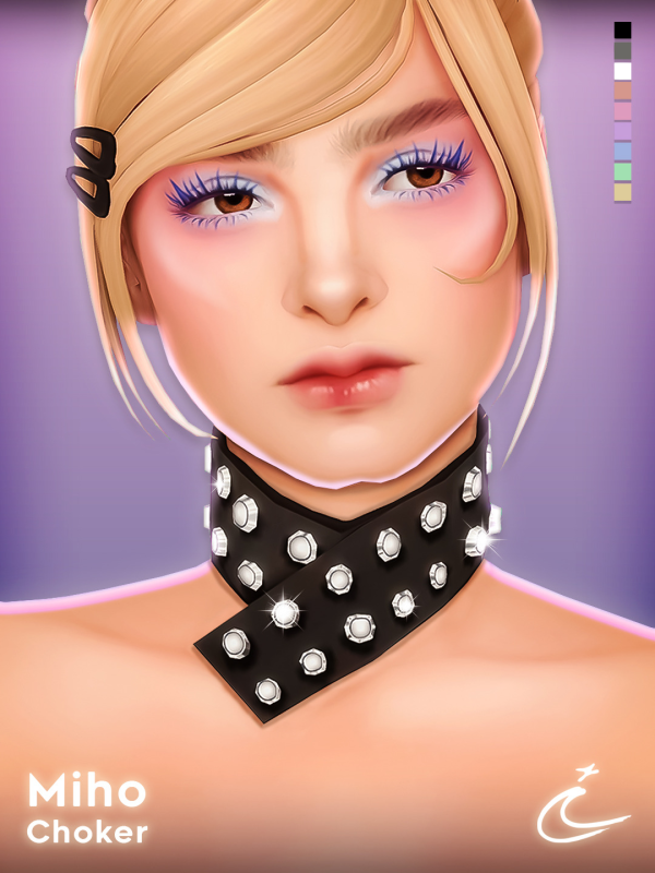 Maxis Match MIHO CHOKER by simsfinds - The Sims 4 Custom Content