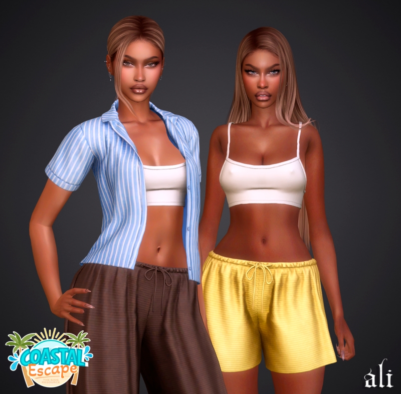 Alpha Coastal Escape ANDRINA set by ali - The Sims 4 Custom Content