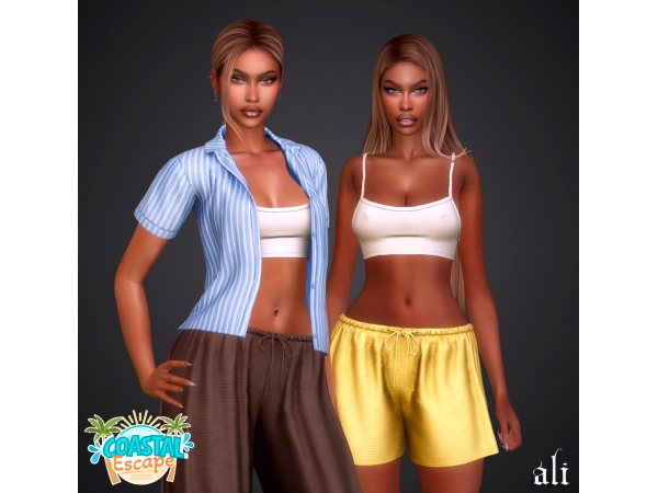 Alpha Coastal Escape ANDRINA set - The Sims 4 Custom Content