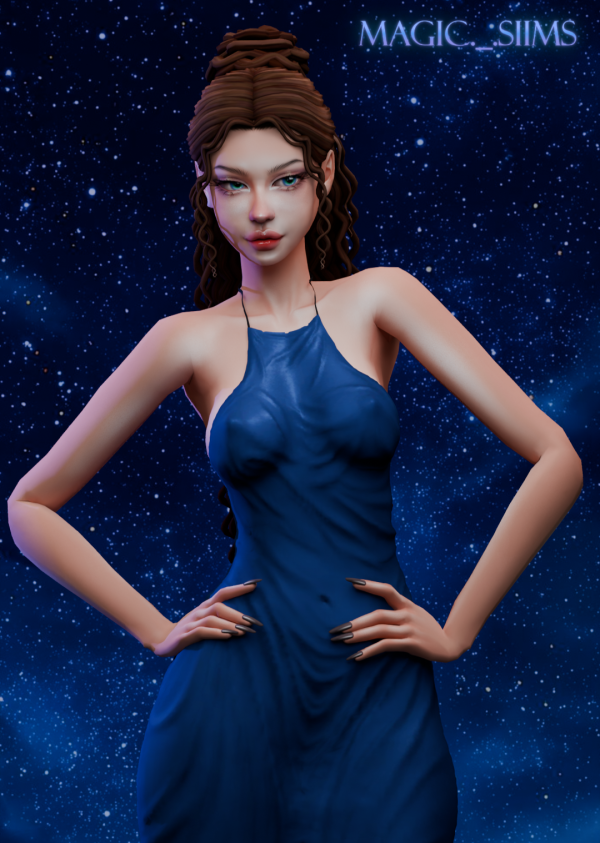 Maxis Match Kaida hair Magic_sims by simsfinds - The Sims 4 Custom Content