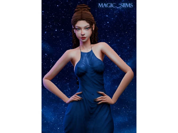 Maxis Match Kaida hair Magic_sims - The Sims 4 Custom Content