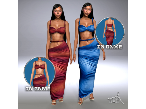 Alpha AHRIAH SET by Baddiexsimmer - The Sims 4 Custom Content