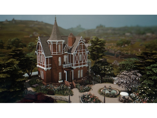 Maxis Match Countryside Victorian house - The Sims 4 Custom Content