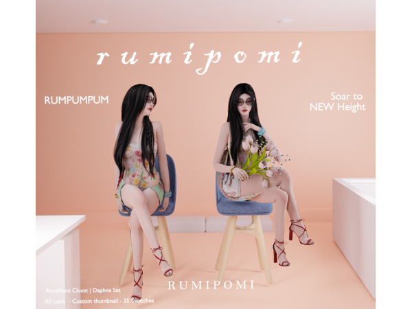 Alpha Rumpumpum_Daphne Outfit Set - The Sims 4 Custom Content