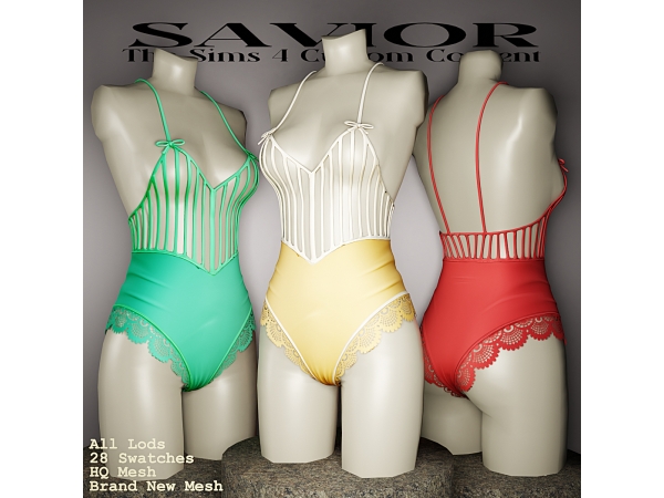 Alpha Svr_Aiko Dwandara Swimsuit - The Sims 4 Custom Content