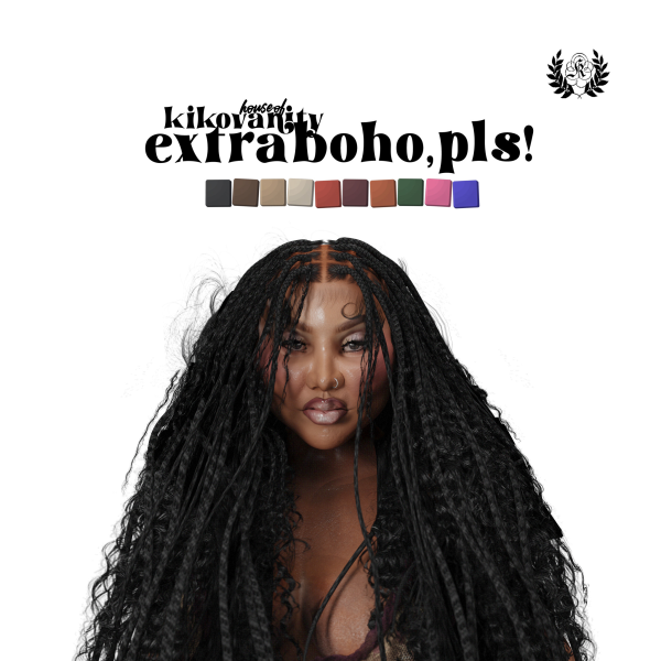 Alpha extra boho pls by simsfinds - The Sims 4 Custom Content