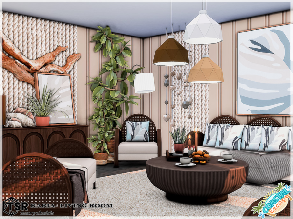Mix Karia Living Room - The Sims 4 Custom Content