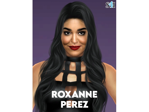 Alpha Sims 4 CAS Roxanne Perez - The Sims 4 Custom Content