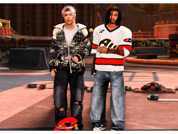 Mix [SKATER BOYZ] SIMS DOWNLOAD - The Sims 4 Custom Content