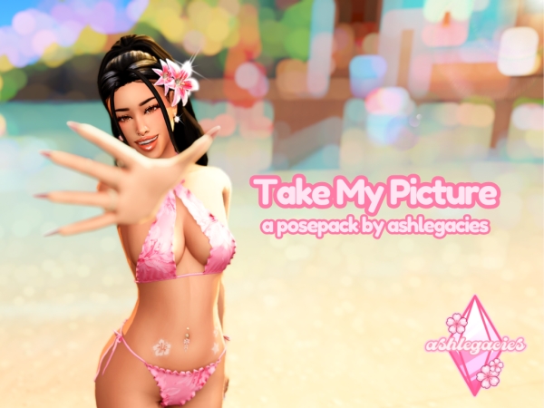 Mix Take My Picture Posepack - The Sims 4 Custom Content