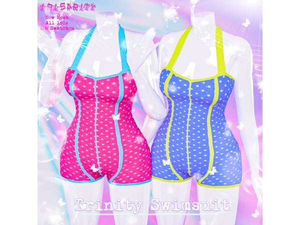 Alpha Trinity Swimsuit - The Sims 4 Custom Content