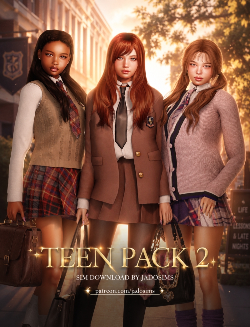 Alpha Teen Pack 2 (Sim Download) by shopwithflynnn - The Sims 4 Custom Content
