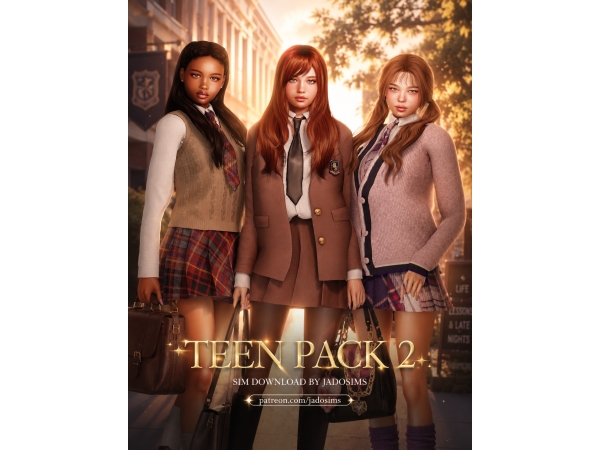 Alpha Teen Pack 2 (Sim Download) - The Sims 4 Custom Content