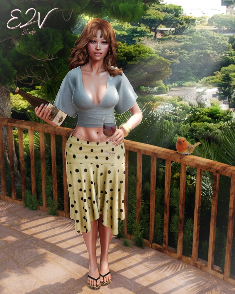 Alpha 6K Gift Lola Set by e2v-studio - The Sims 4 Custom Content