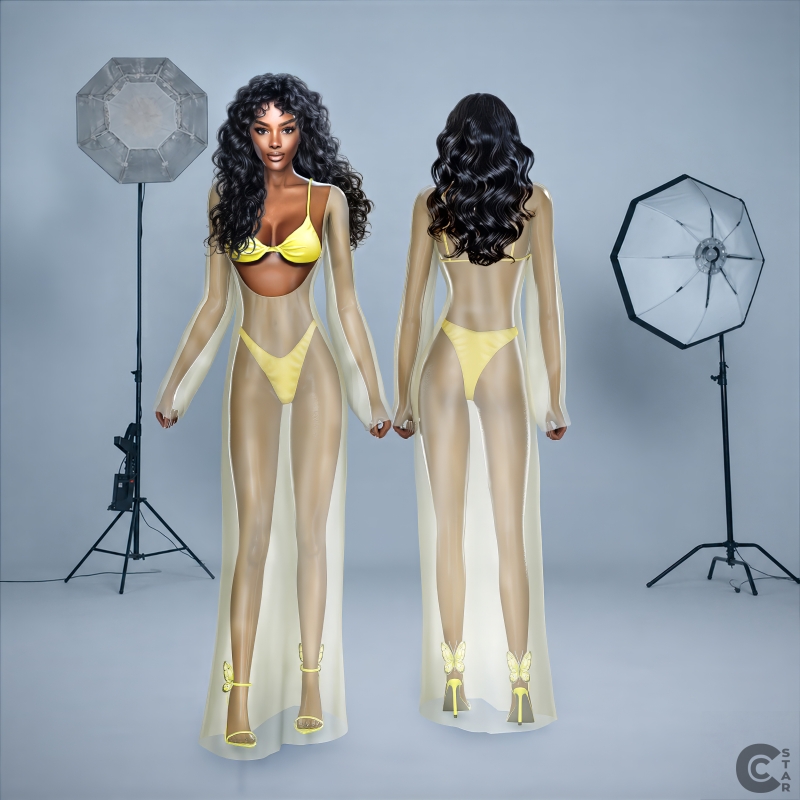 Alpha Sheer Full Length Long Sleeve Body Overlay cool_content_star by cool_content_star - The Sims 4 Custom Content