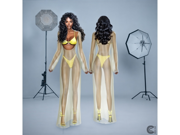 Alpha Sheer Full Length Long Sleeve Body Overlay cool_content_star - The Sims 4 Custom Content