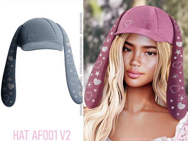 Alpha Hat AF001 V2 - The Sims 4 Custom Content