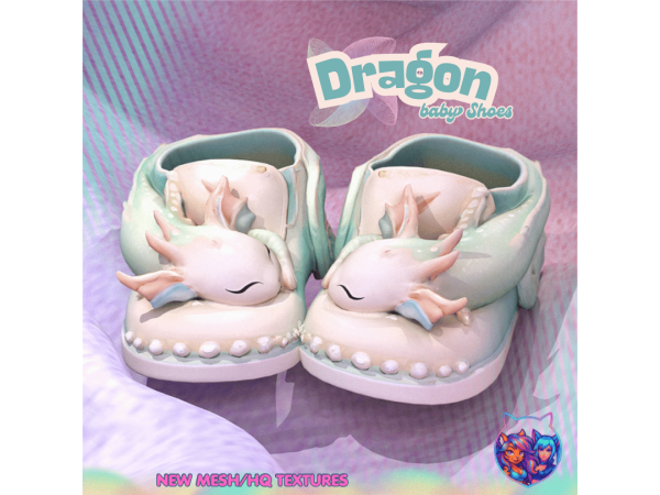 Mix DRAGON BABY SHOES by PastelPaws - The Sims 4 Custom Content