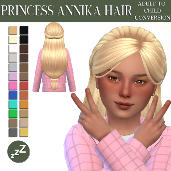 Maxis Match Lama Lama Hair Conversions by simsfinds - The Sims 4 Custom Content