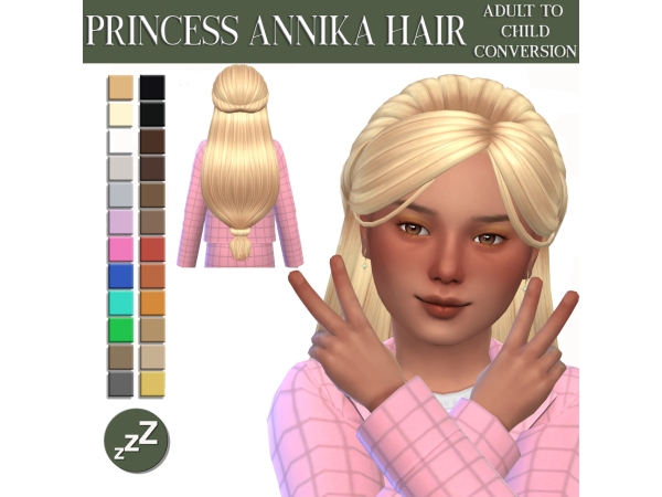 Maxis Match Lama Lama Hair Conversions by sleepyz - The Sims 4 Custom Content