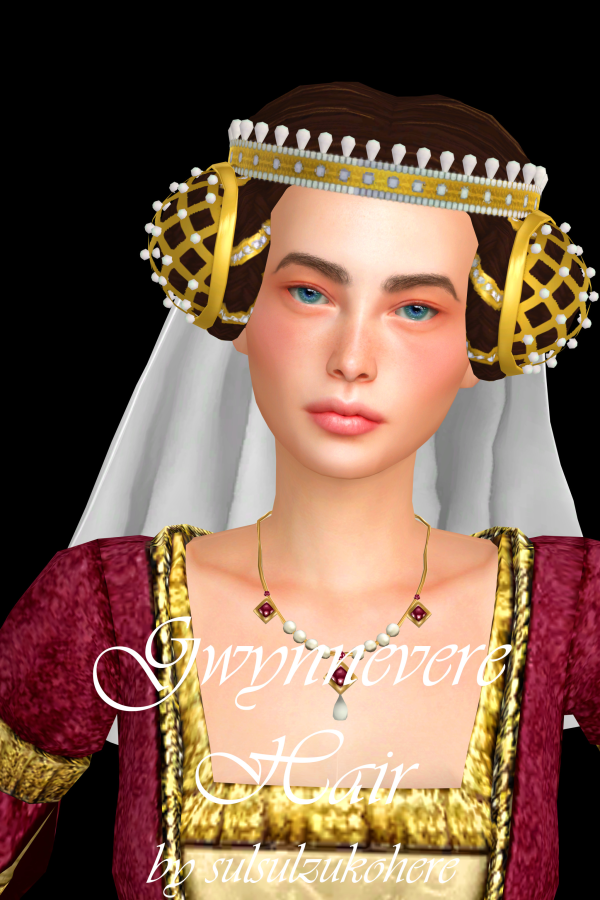 Maxis Match Gwynnever Hair by sulsulzukohere - The Sims 4 Custom Content