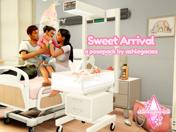 Mix Sweet Arrival Posepack - The Sims 4 Custom Content