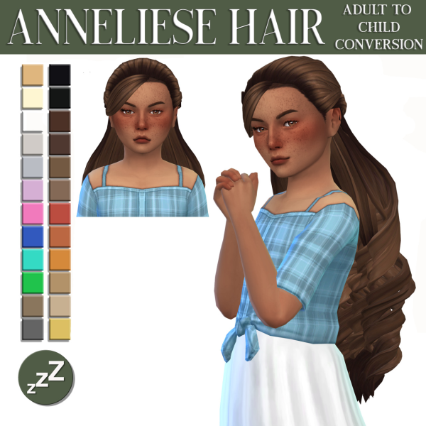 Maxis Match Lama Lama Hair Conversions by simsfinds - The Sims 4 Custom Content
