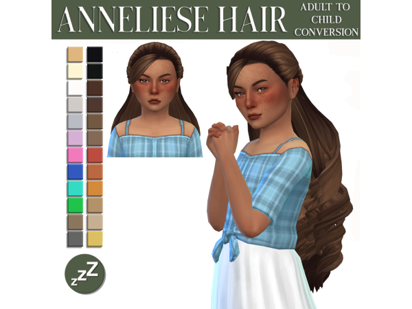 Maxis Match Lama Lama Hair Conversions by sleepyz - The Sims 4 Custom Content