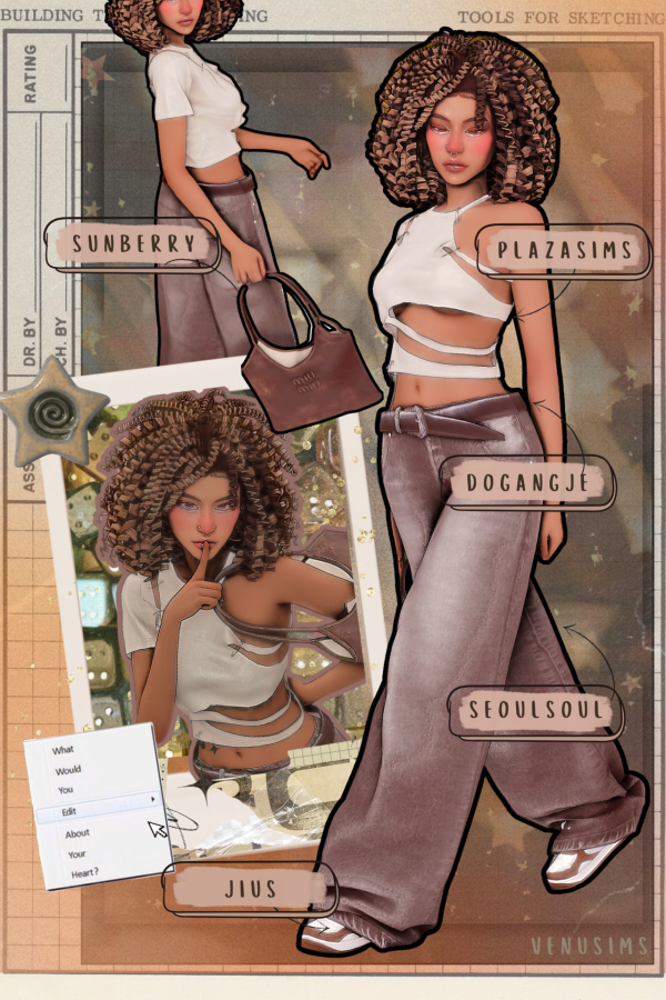 Mix zaras lookbook pt 1 by simsfinds - The Sims 4 Custom Content