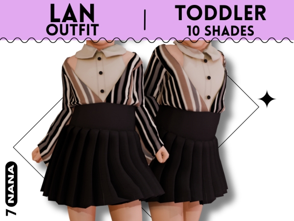 Maxis Match 7NANA (Lan) Outfit for Toddler - The Sims 4 Custom Content