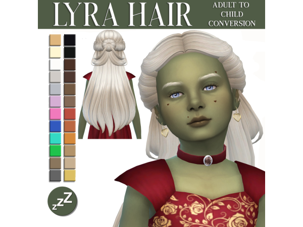 Maxis Match Lama Lama Hair Conversions by sleepyz - The Sims 4 Custom Content