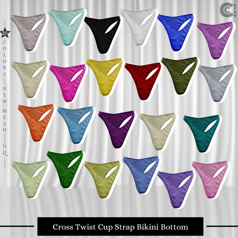 Alpha High Cut Minimal Bikini Bottom cool_content_star by cool_content_star - The Sims 4 Custom Content