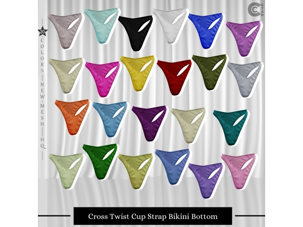 Alpha High Cut Minimal Bikini Bottom cool_content_star - The Sims 4 Custom Content
