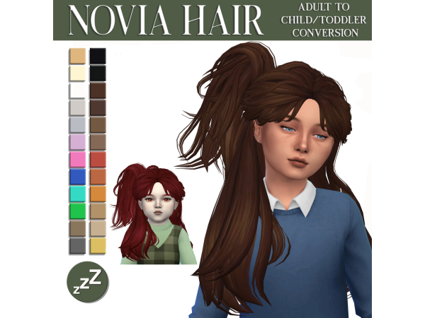 Maxis Match Amberrrrrrr_ Hair Conversions by sleepyz - The Sims 4 Custom Content