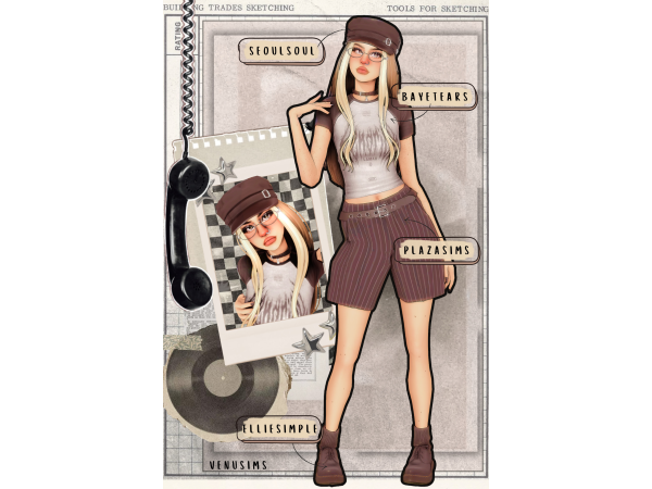 Mix vedas lookbook pt 2 by venvsims - The Sims 4 Custom Content