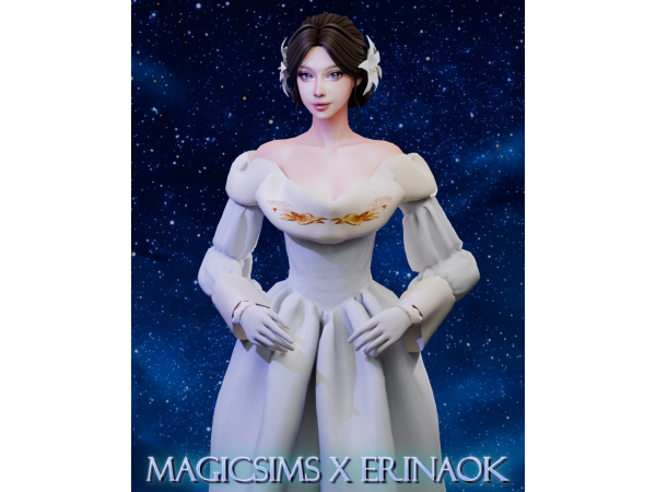 Maxis Match Lili hair Magic_sims x ErinAOK - The Sims 4 Custom Content
