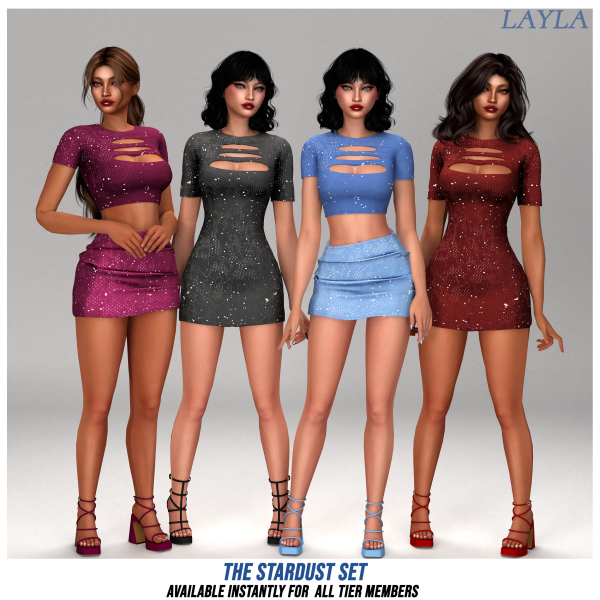 Alpha patreon The Stardust Set by layla - The Sims 4 Custom Content
