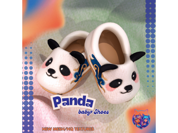 Mix PANDA BABY SHOES by PastelPaws - The Sims 4 Custom Content