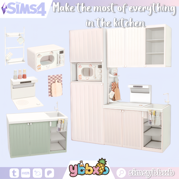 Maxis Match Make the most of everything in the kitchen Set by simsfinds - The Sims 4 Custom Content
