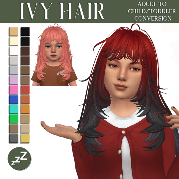 Maxis Match Amberrrrrrr_ Hair Conversions by simsfinds - The Sims 4 Custom Content