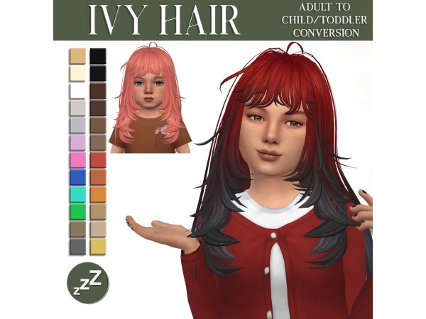 Maxis Match Amberrrrrrr_ Hair Conversions by sleepyz - The Sims 4 Custom Content
