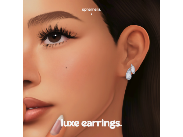 Maxis Match luxe earrings by ophernelia - The Sims 4 Custom Content