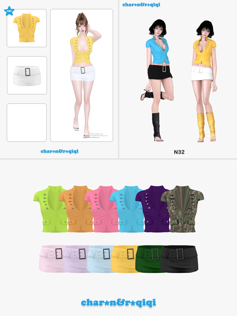 Mix [charonroqiqi]N32 by roqiqi - The Sims 4 Custom Content