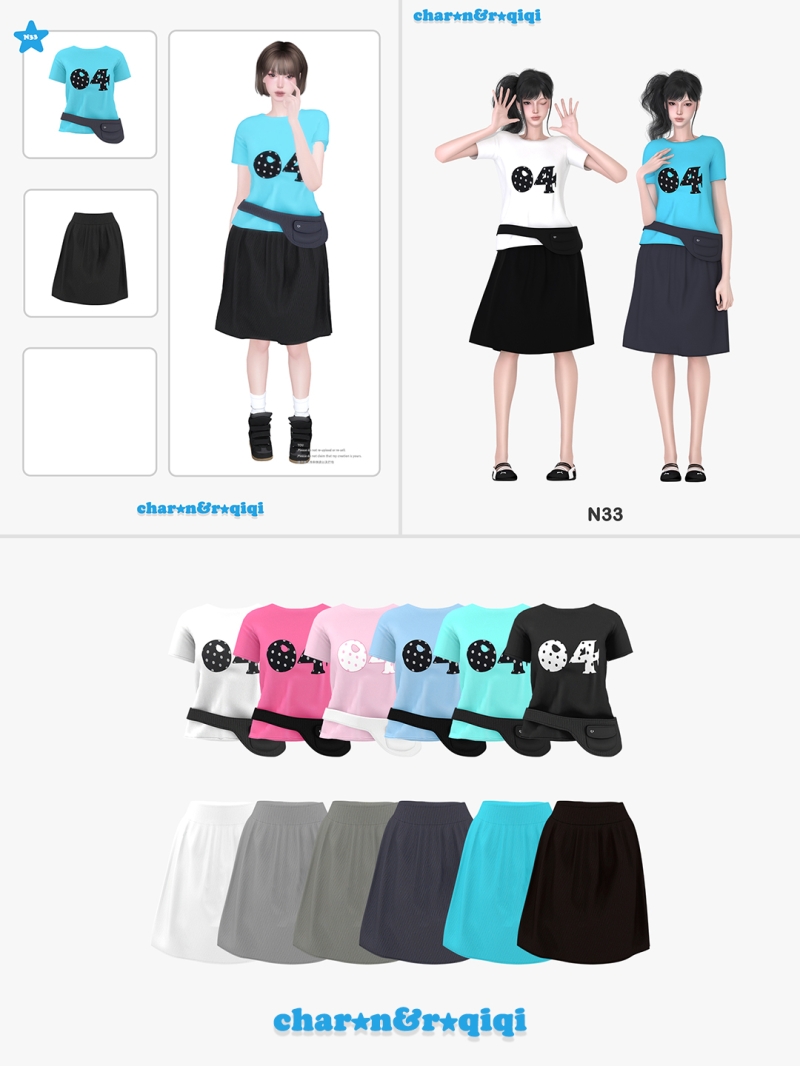 Mix [charonroqiqi]N33 by roqiqi - The Sims 4 Custom Content