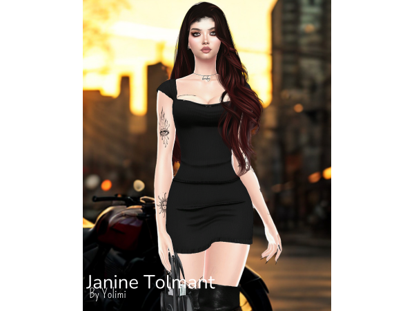 Sims 4 Janine Tolmant by Yolimi
