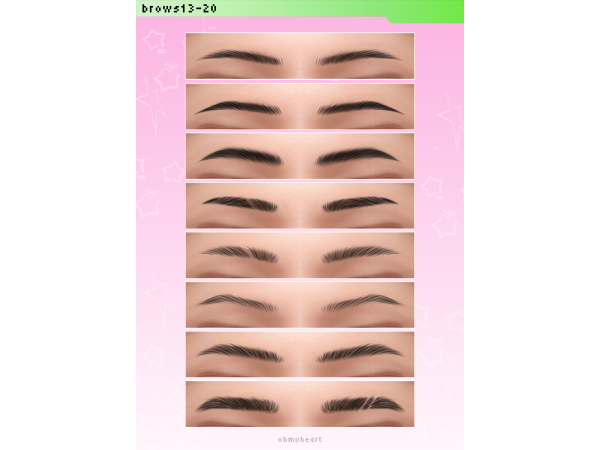 Maxis Match brows13 20 - The Sims 4 Custom Content