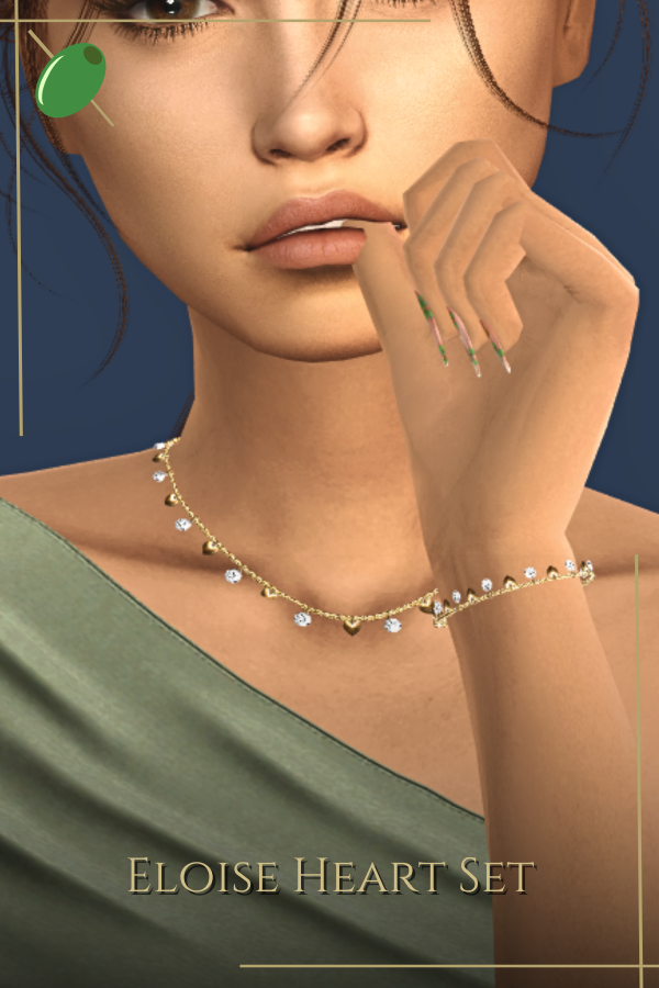 Alpha Eloise Heart Set by pitted0live - The Sims 4 Custom Content