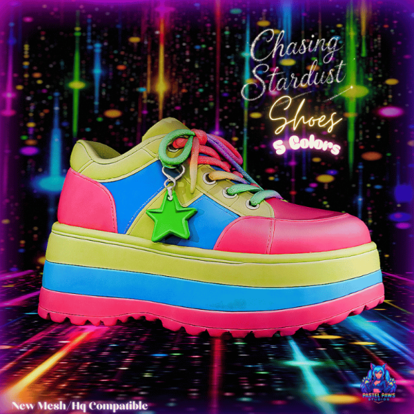Alpha Chasing Stardust Shoes by simsfinds - The Sims 4 Custom Content