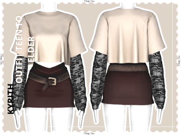 Alpha Kyrith Outfit Teen to Elder - The Sims 4 Custom Content